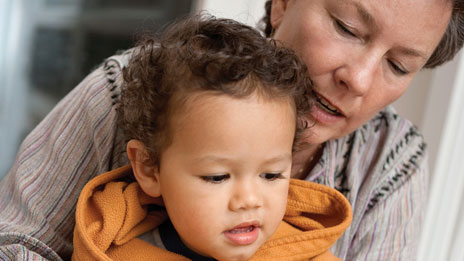 Grandmother toddler photo